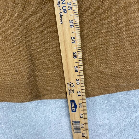 J.Crew Coat Womens 2 Lodge Italian Wool Camel Heather Acorn Zip Up Coat H1207 - Picture 3 of 8